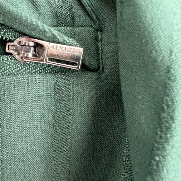 Athleta Brooklyn Mid Rise Ankle Pant Green Lightweight Stretch Fabric Size 8 - Picture 7 of 9